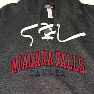 VTG Niagara Falls Canada Hoodie Men's M | Gray | Dubwear Clothing Co. EUC